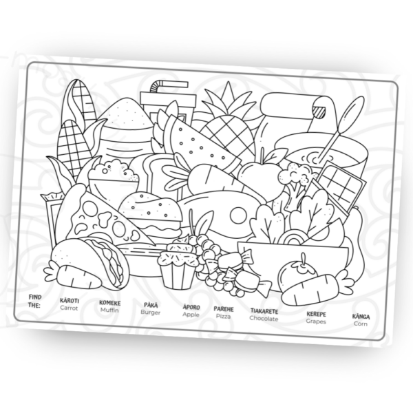 Te Reo Māori KAI TIME Placemat – Digital Download - Image 3