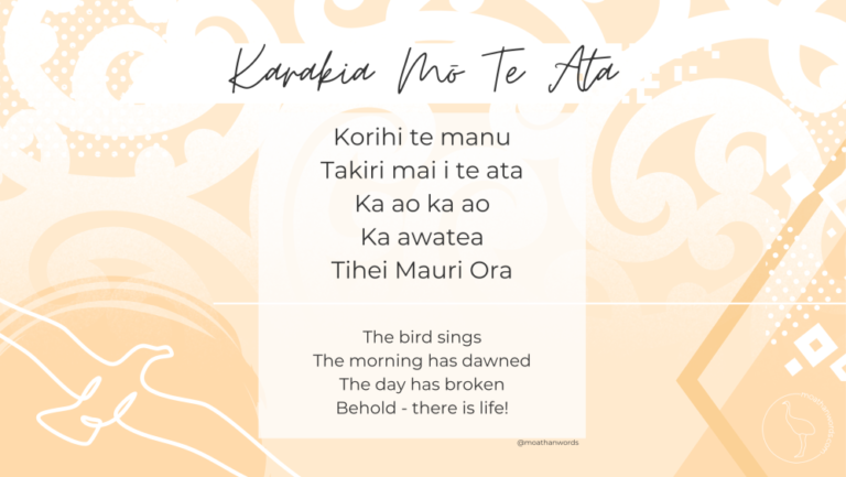 5 Easy Karakia To Learn With Your Tamariki In Te Reo Māori - MOA THAN WORDS