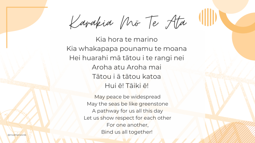 5 Easy Karakia To Learn With Your Tamariki In Te Reo Māori - MOA THAN WORDS