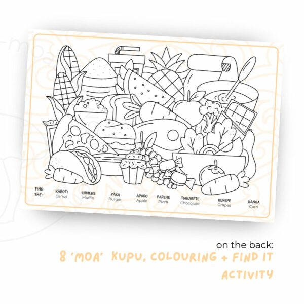 Customisable Te Reo Māori KAI TIME Placemat – Digital Download - Image 4