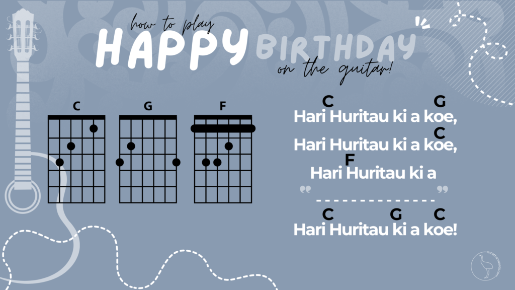 Happy Birthday Guitar Chords Hari Huritau Te Reo Maori