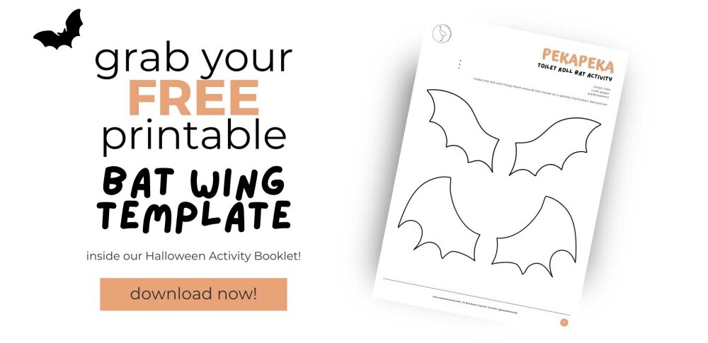 free printable bat wings halloween booklet download