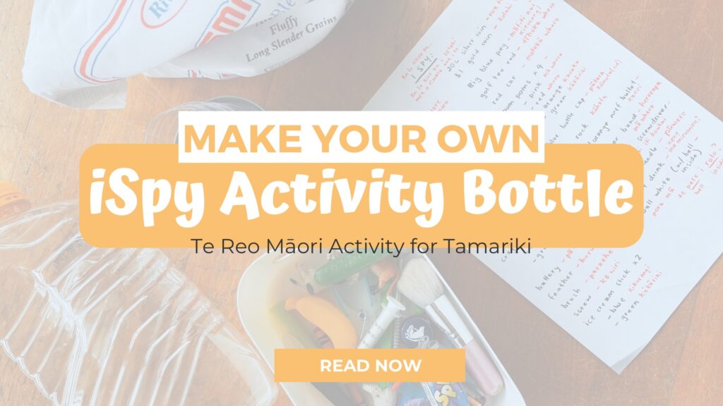 DIY iSpy Bottle Te Reo Māori Activity For Kids
