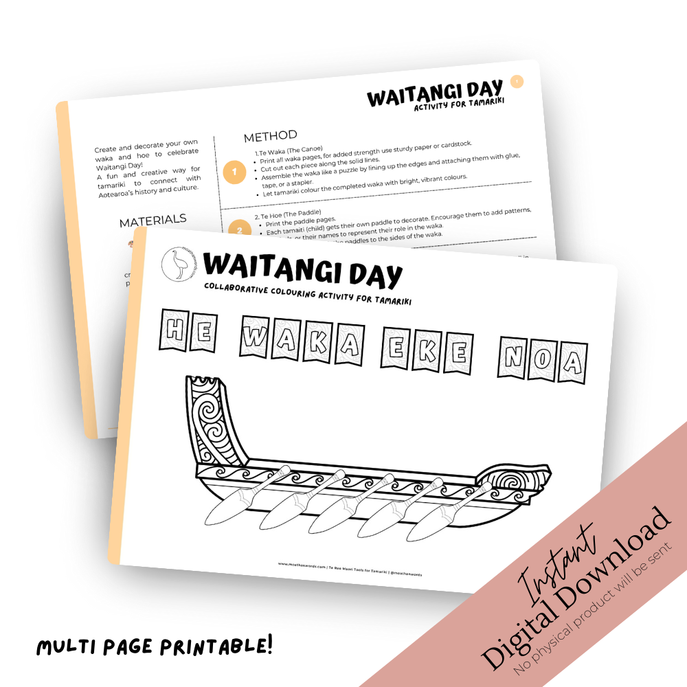 waitangi day free kids printable activity kit