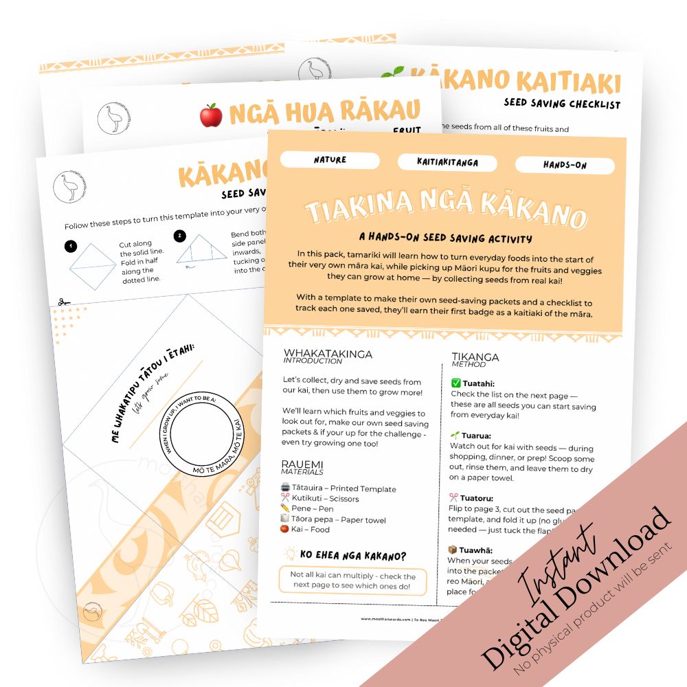 Kākano Kaitiaki Seed-Saving Pack